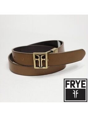 NWT - Frye Reversible Belt Cognac/Brown Sz Small Small fits